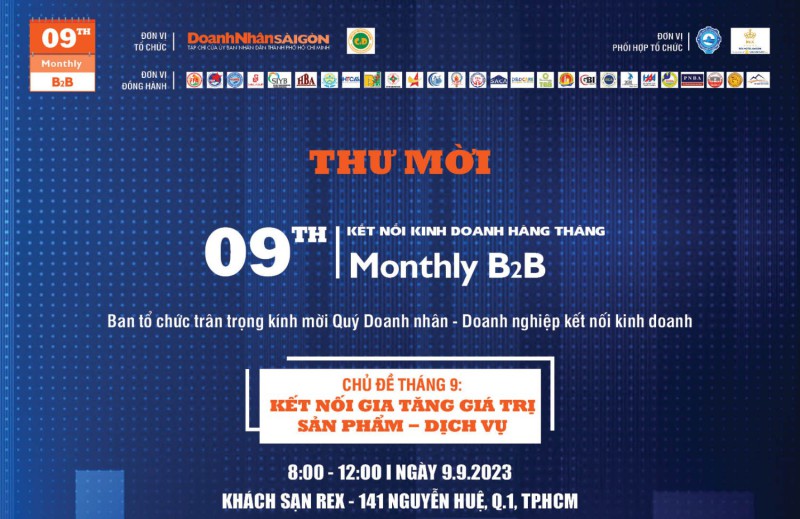 CLB Doanh nhân C&D cùng tổ chức sự kiện Kết nối Kinh doanh 09th Monthly B2B kỳ tháng 9/2023